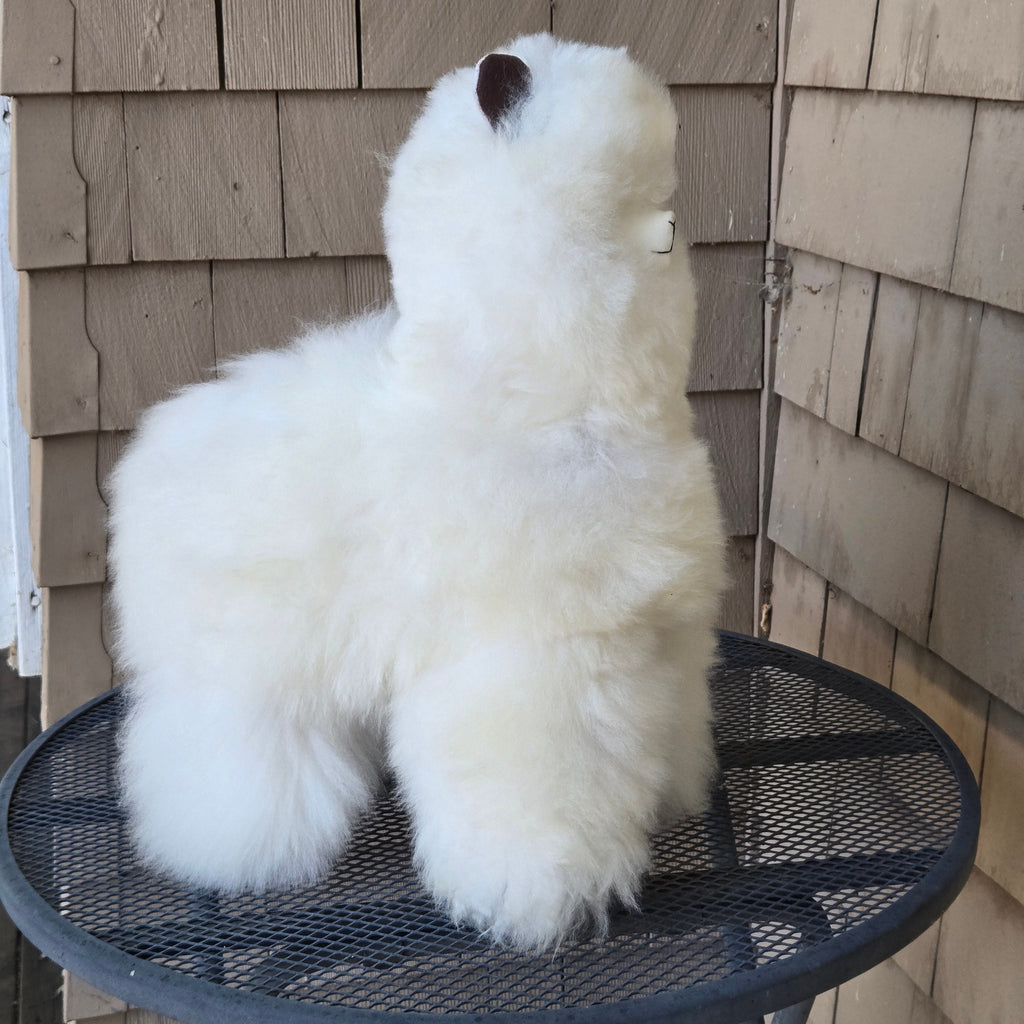 17" Standing Fur Alpaca Toy