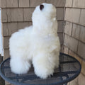 17" Standing Fur Alpaca Toy