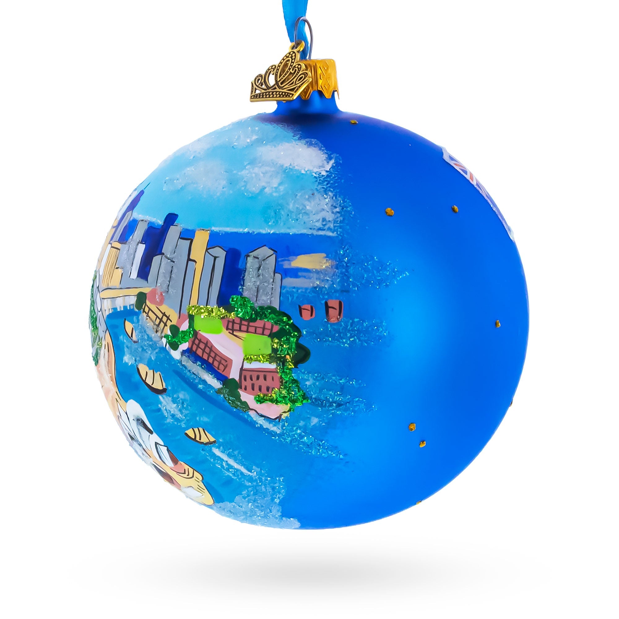 Sydney, Australia Glass Ball Christmas Ornament 4 Inches