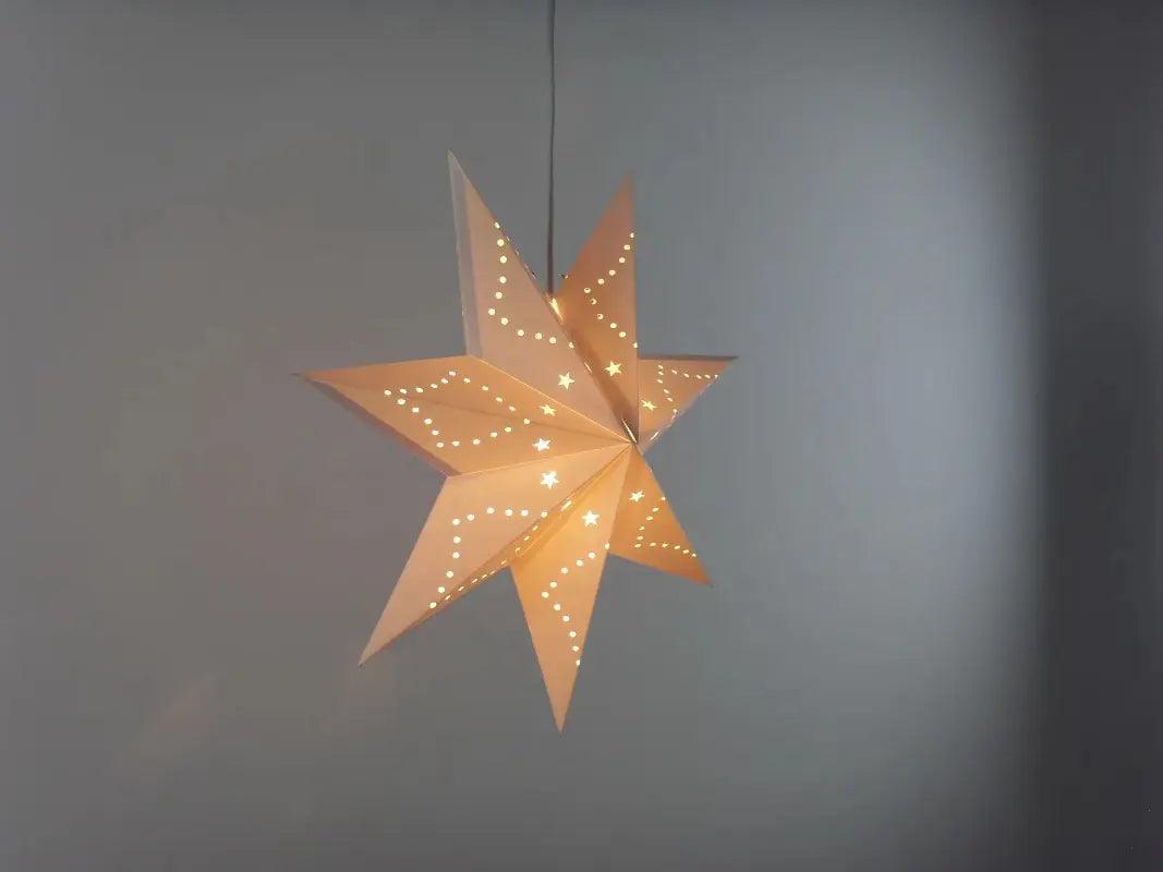 MR035 Hollow Star Hanging, Eid Mubarak Christmas Ramadan Decoration