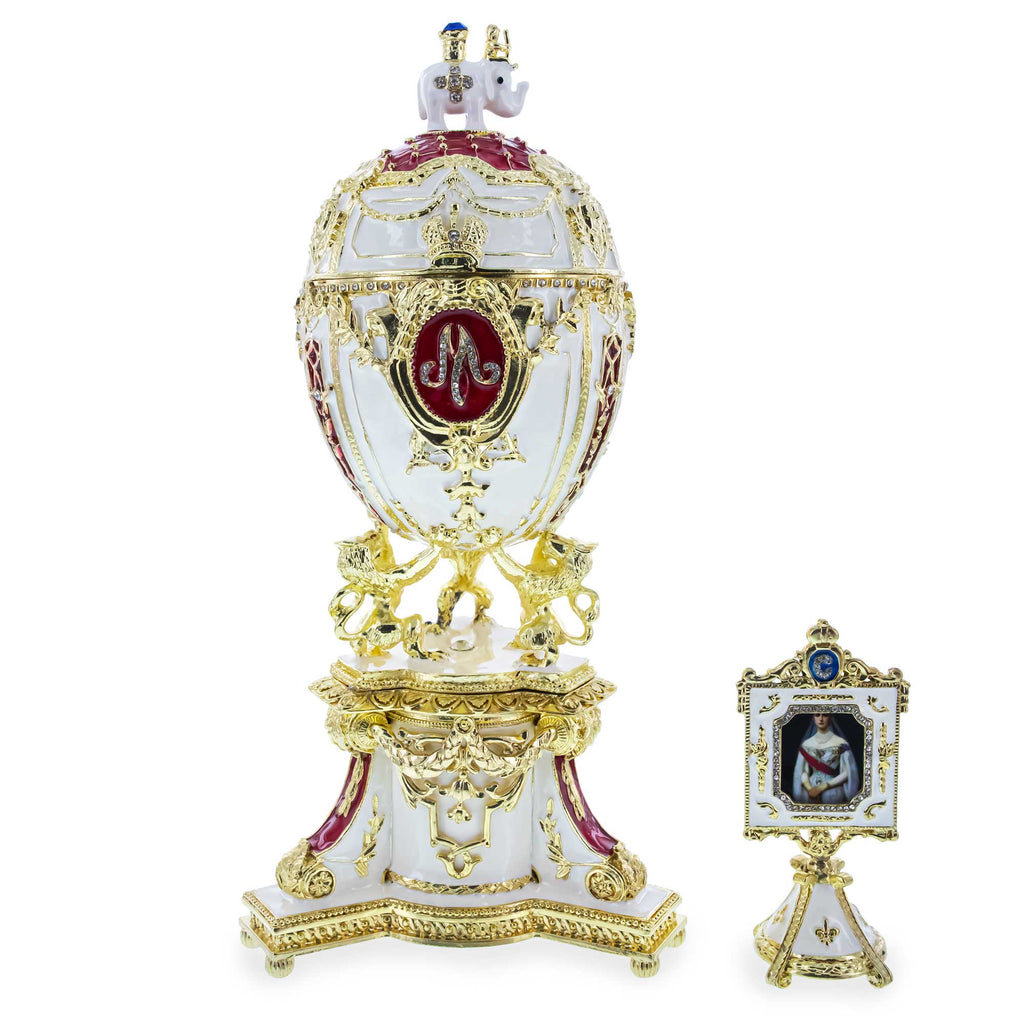 1903 Royal Danish Musical Imperial Easter Egg 9.6 Inches