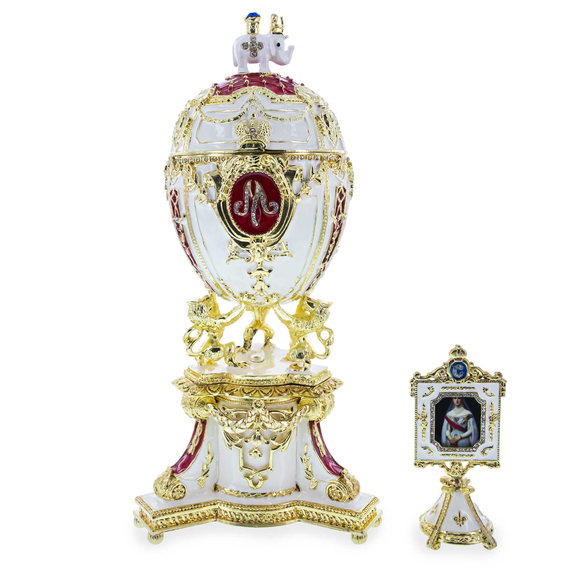 1903 Royal Danish Musical Imperial Easter Egg 9.6 Inches