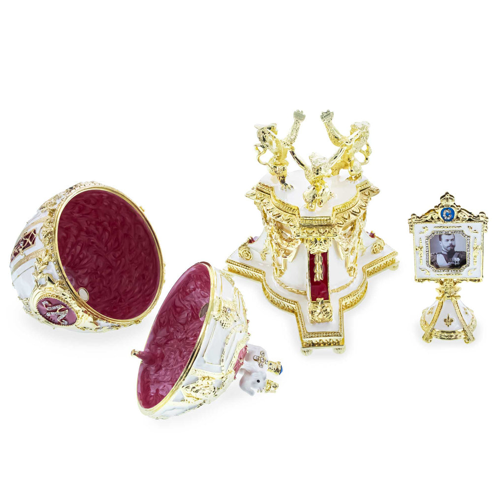 1903 Royal Danish Musical Imperial Easter Egg 9.6 Inches